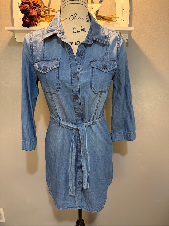 Ci Sono Dresses & Skirts - CI SONO Denim Shirt Dress in Light Blue Wash Sz S